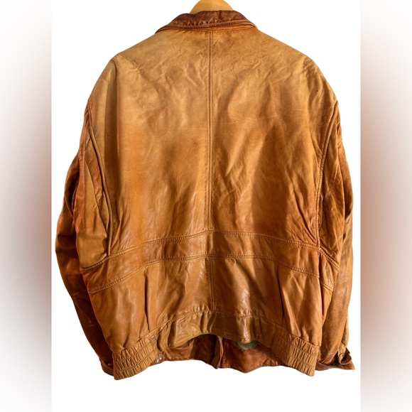Vintage Brown American Basics Bomber Jacket - Picture 4 of 5